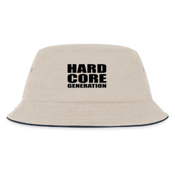 Hardcore Generation EN - Kids’ Bucket Hat - ecru/navy - Front