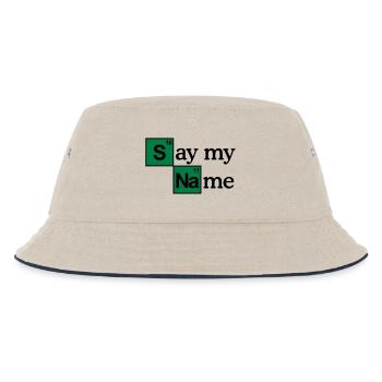 Say my name - Kids’ Bucket Hat - ecru/navy - Front