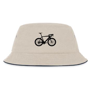 Rennrad - Kinder Bucket Hat - Natur/Navy - Vorne