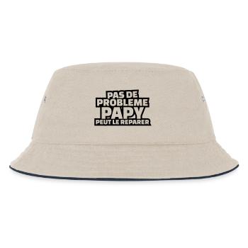 Papy peut le réparer - Bob Enfant - blanc cassé/bleu marine - Devant