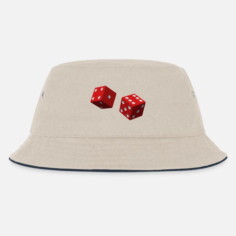 dés rouges - Bob Enfant - blanc cassé/bleu marine