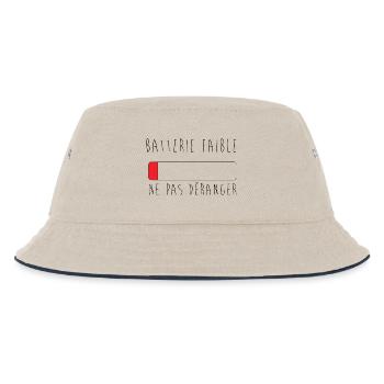 batterie faible, ne pas déranger - Bob Enfant - blanc cassé/bleu marine - Devant