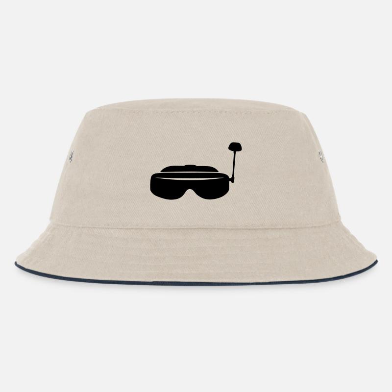 FPV Gläser - Kinder Bucket Hat - Natur/Navy