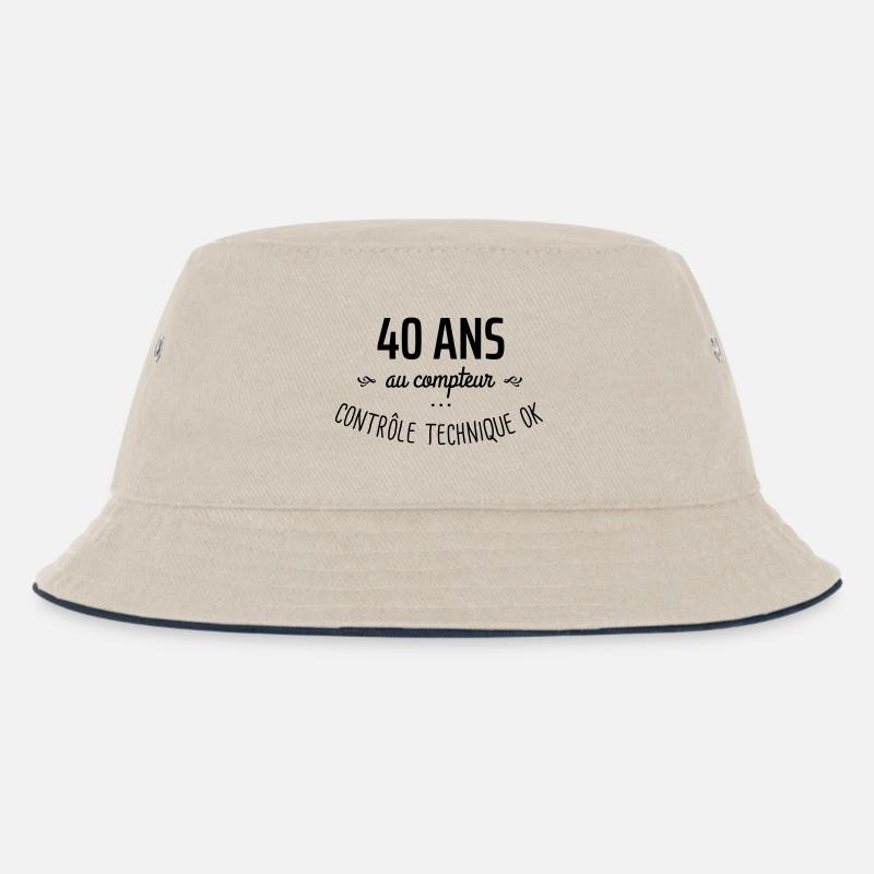 40 ans au compteur - Bob Enfant - blanc cassé/bleu marine