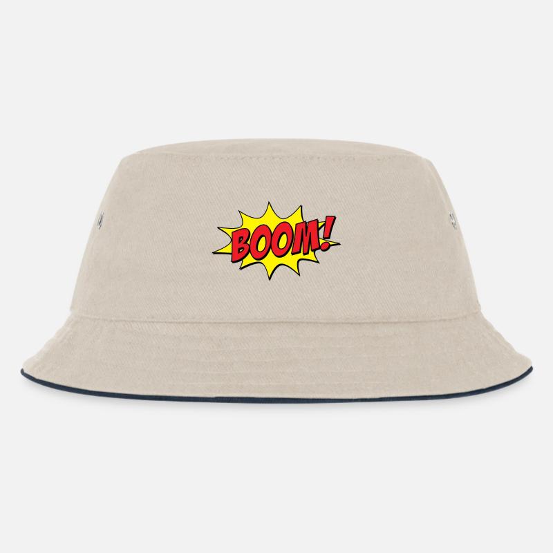 BOOM! Comic - Kinder Bucket Hat - Natur/Navy