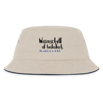 Wissenschaft ist fantastisch - Kinder Bucket Hat - Natur/Navy - Vorne
