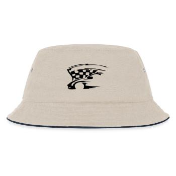 auto 5 - Kinder Bucket Hat - Natur/Navy - Vorne