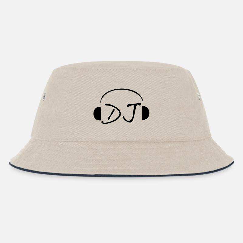 Dj - Kinder Bucket Hat - Natur/Navy