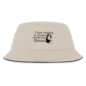i have nothing to declare except my genius - Kinder Bucket Hat - Natur/Navy - Vorne