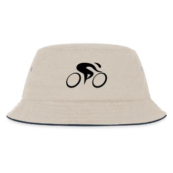 Rennrad - Kinder Bucket Hat - Natur/Navy - Vorne