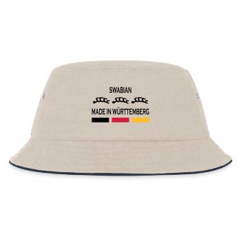 Made in Württemberg - Kinder Bucket Hat - Natur/Navy - Vorne