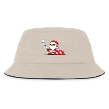 Santa Claus - Kinder Bucket Hat - Natur/Navy - Vorne