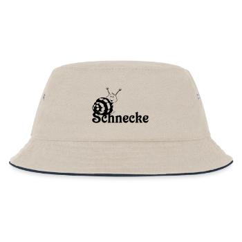 Schnecke - Kinder Bucket Hat - Natur/Navy - Vorne