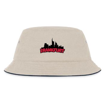 Frankfurt Skyline (Black / Red) - Kids’ Bucket Hat - ecru/navy - Front