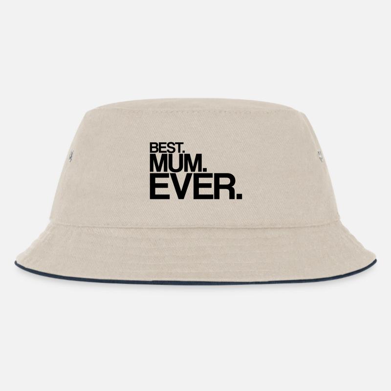 best mum ever - Kinder Bucket Hat - Natur/Navy