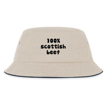 purepish 100 percent scottish beef - Bob Enfant - blanc cassé/bleu marine - Devant