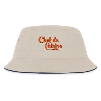 chef - Kids’ Bucket Hat - ecru/navy - Front