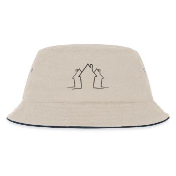 Lignes de maisons de quartier - Bob Enfant - blanc cassé/bleu marine - Devant