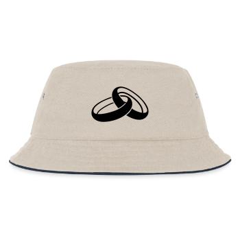Hochzeit - Kinder Bucket Hat - Natur/Navy - Vorne