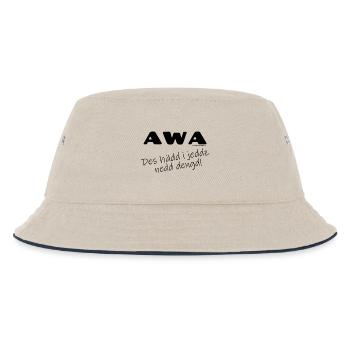Der Schwabe drückt damit sein Erstaunen aus - Kinder Bucket Hat - Natur/Navy - Vorne