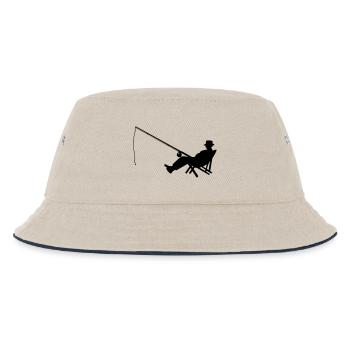 angler_01 - Kinder Bucket Hat - Natur/Navy - Vorne
