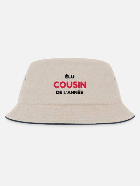 Cousin - Cousine - Famille - Bébé - Naissance - Bob Enfant - blanc cassé/bleu marine