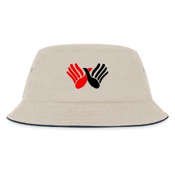 Albania Hands Red and Black - Bob Enfant - blanc cassé/bleu marine - Devant