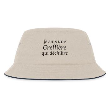 Urkundsbeamte / Clerk / Registrierung / Gericht - Kinder Bucket Hat - Natur/Navy - Vorne