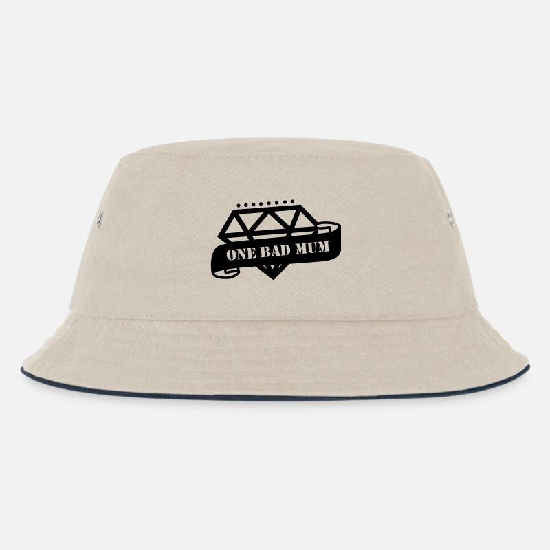 muttertag - Kinder Bucket Hat - Natur/Navy