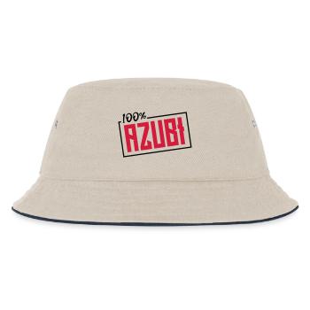 azubi 100 prozent - Kinder Bucket Hat - Natur/Navy - Vorne