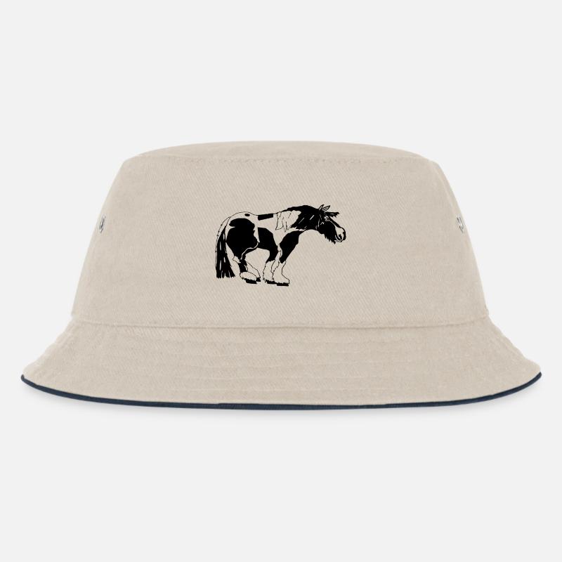funny Tinker, Tinker Spot, Tinker ride - Kids’ Bucket Hat - ecru/navy