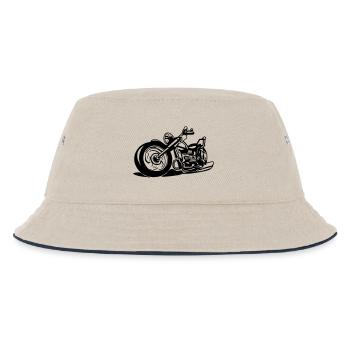 Chopper / motorcycle - Kids’ Bucket Hat - ecru/navy - Front