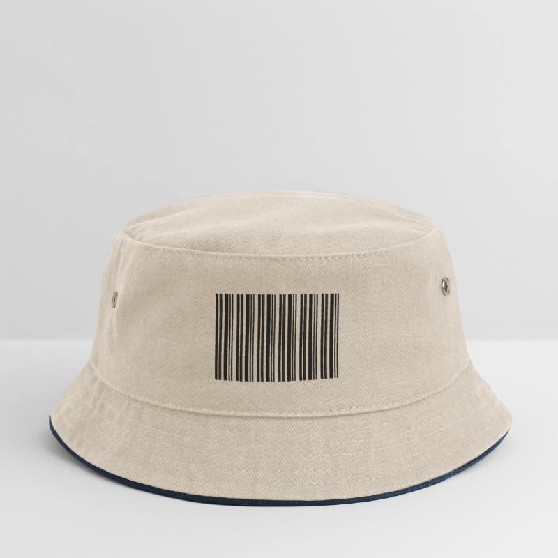 Barcode Strichcode Nerd IT Technik Design Kinder Bucket Hat