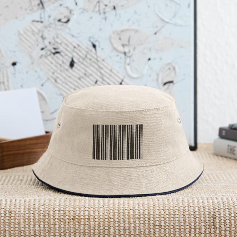 Barcode Strichcode Nerd IT Technik Design Kinder Bucket Hat