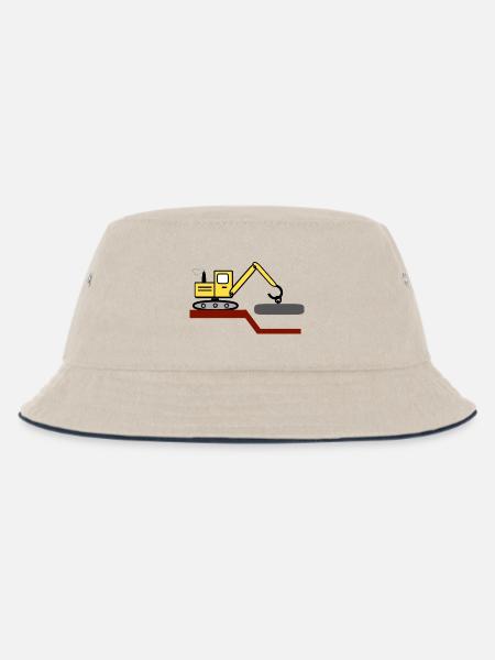 Bagger - Kinder Bucket Hat - Natur/Navy