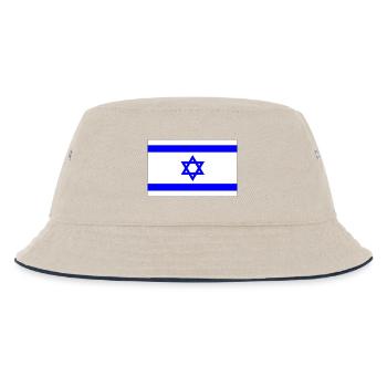 Israel - Kids’ Bucket Hat - ecru/navy - Front