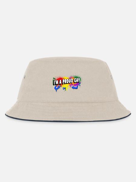 Ich bin ein stolzer Schwuler - Kinder Bucket Hat - Natur/Navy