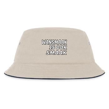 Schlechter Geschmack ist auch Geschmack für echte Modekenner # - Kinder Bucket Hat - Natur/Navy - Vorne
