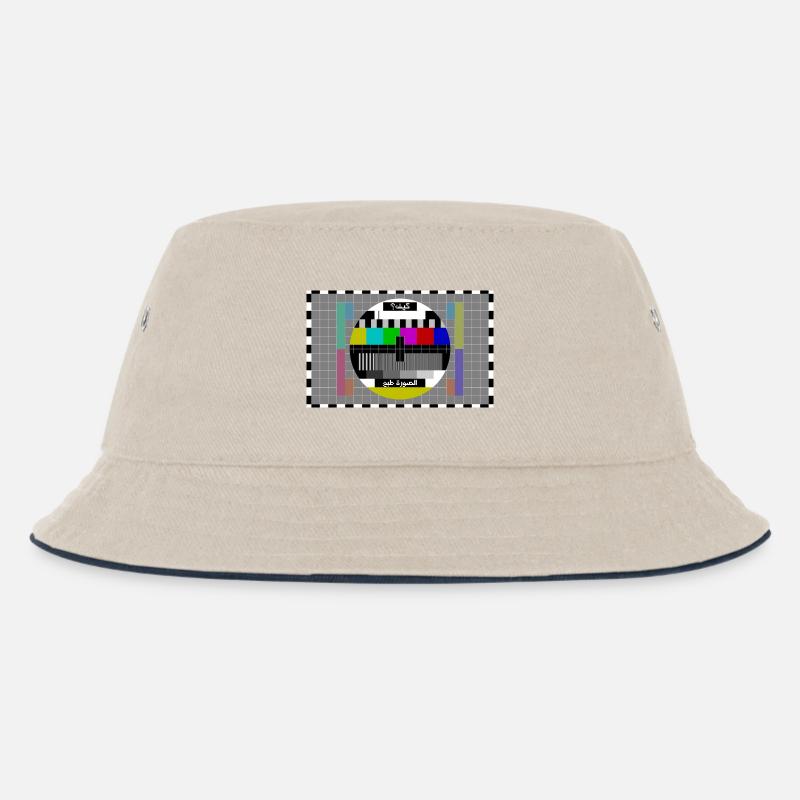 TV Testbild Arabisch - Kinder Bucket Hat - Natur/Navy