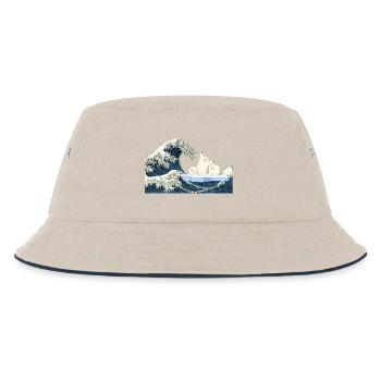 Help Eisbären T-Shirt - Kinder Bucket Hat - Natur/Navy - Vorne