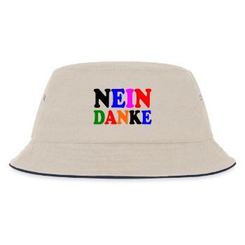 Nein danke - Kinder Bucket Hat - Natur/Navy - Vorne