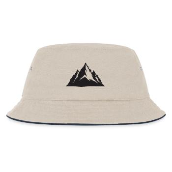 Gebirge - Kinder Bucket Hat - Natur/Navy - Vorne