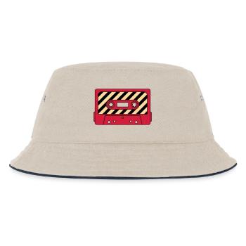 Cassette Retro Mixtape – Music Cult Motif - Kids’ Bucket Hat - ecru/navy - Front