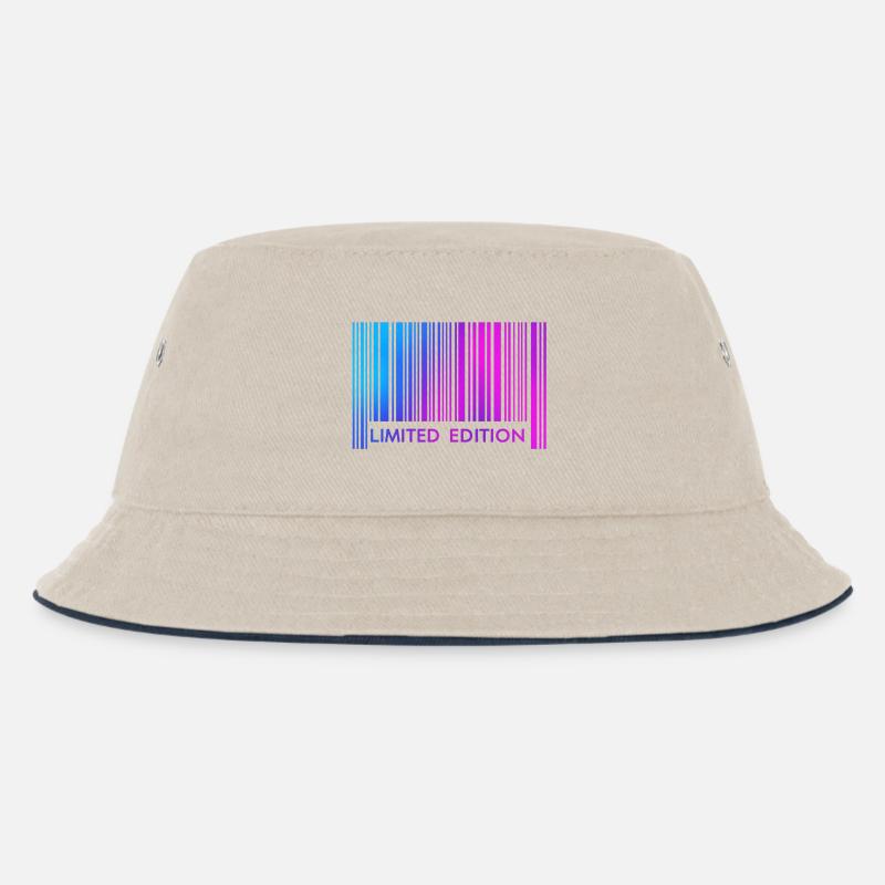 LIMITED EDITION - BARCODE - Kinder Bucket Hat - Natur/Navy