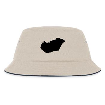 Ungarn Land - Kinder Bucket Hat - Natur/Navy - Vorne