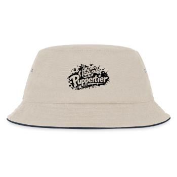 Pupertier - Kinder Bucket Hat - Natur/Navy - Vorne