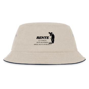 Golfer in Rente  - Kinder Bucket Hat - Natur/Navy - Vorne