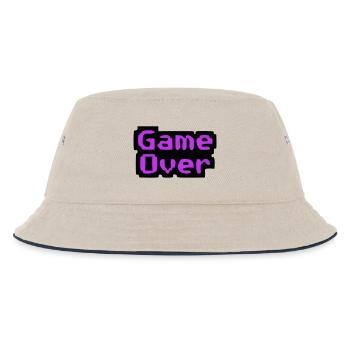 Game Over Pixel Retro - Bob Enfant - blanc cassé/bleu marine - Devant