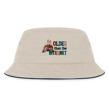 Je suis plus âgé qu’Internet - Tortue - Bob Enfant - blanc cassé/bleu marine - Devant