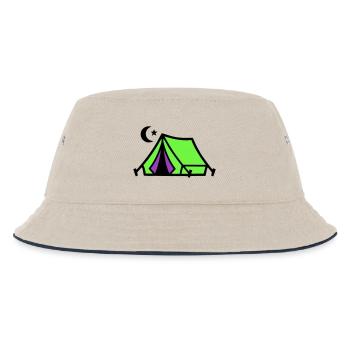 Camping Tent Moon Graphic - Bob Enfant - blanc cassé/bleu marine - Devant